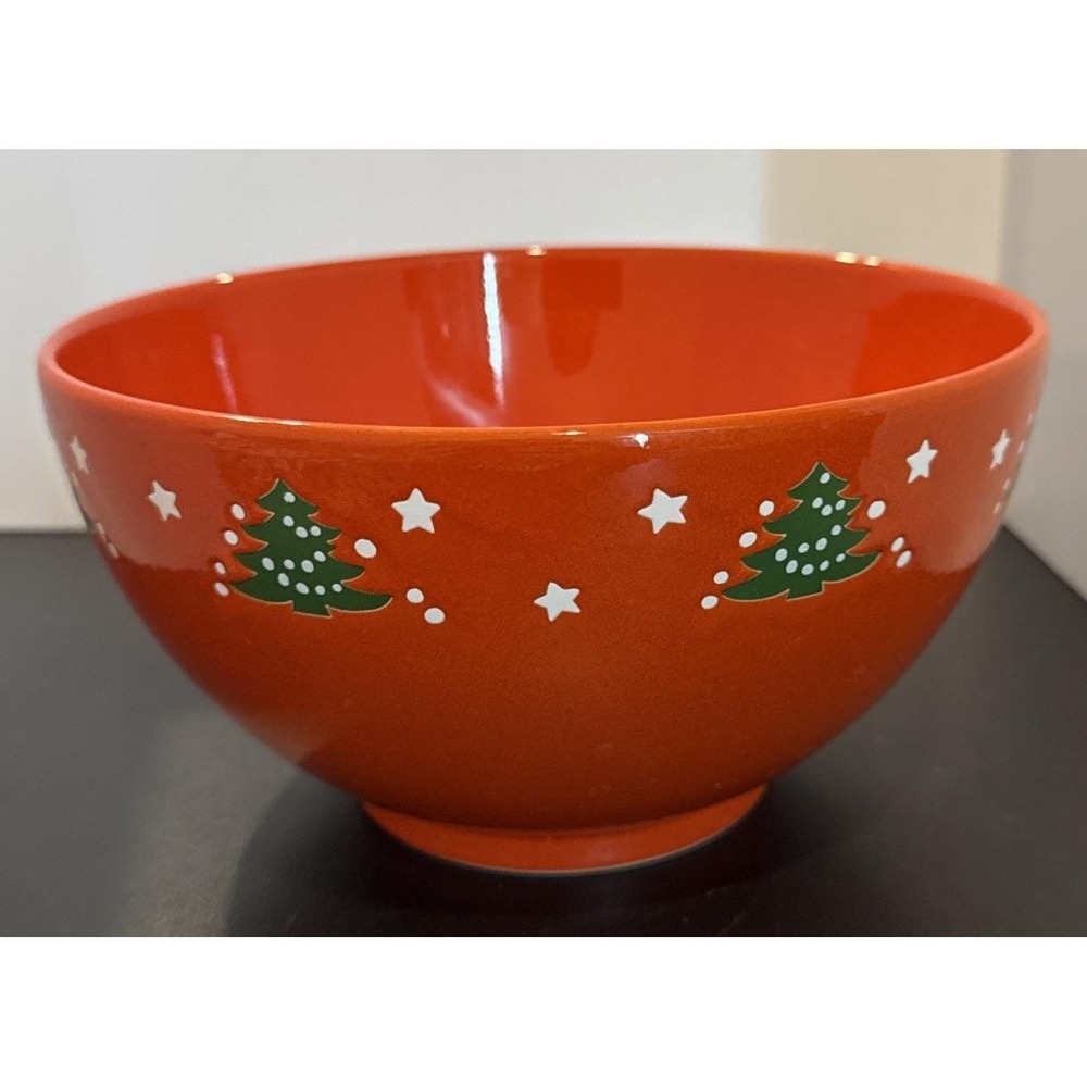 Waechtersbach Germany Christmas Tree Red Serving  Vegetable Bowl  9 Inch #1